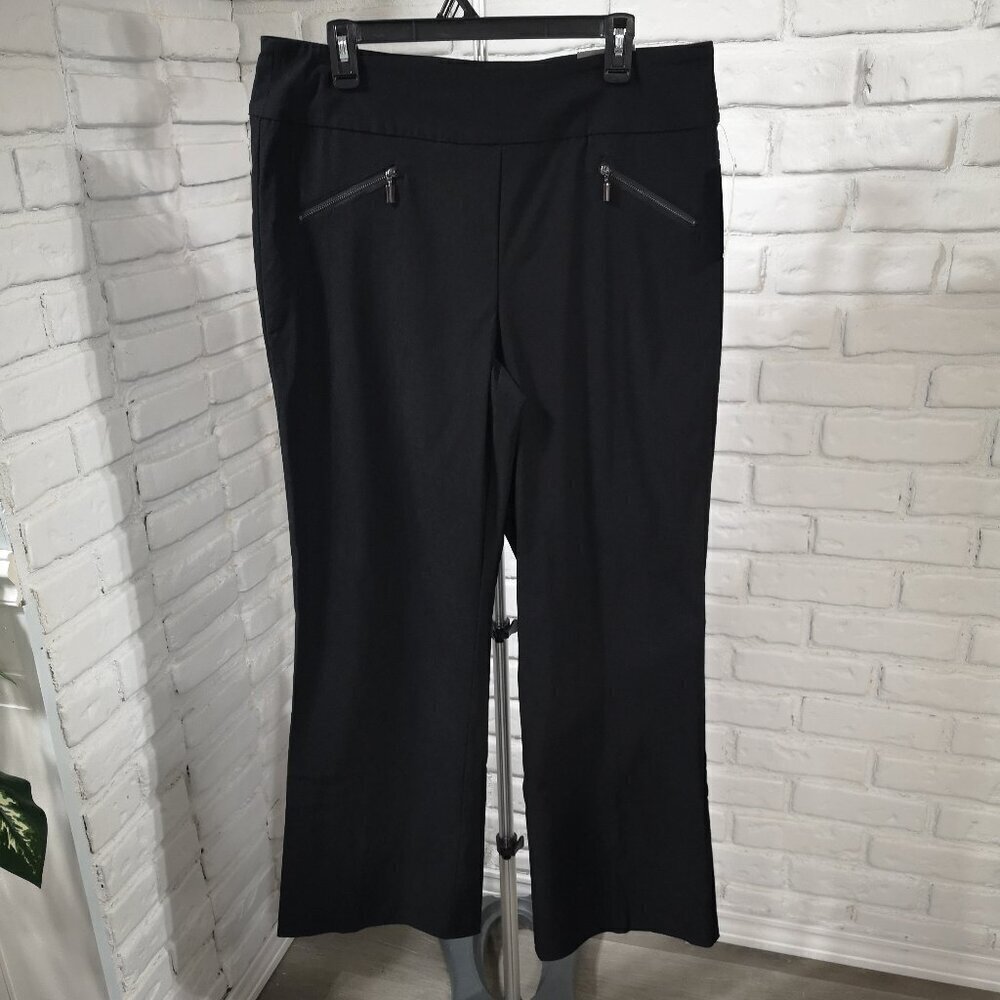 NWT Denver Hayes Curve-tech Ladies Size 14/32 Black Pull On Style Janet Pants
